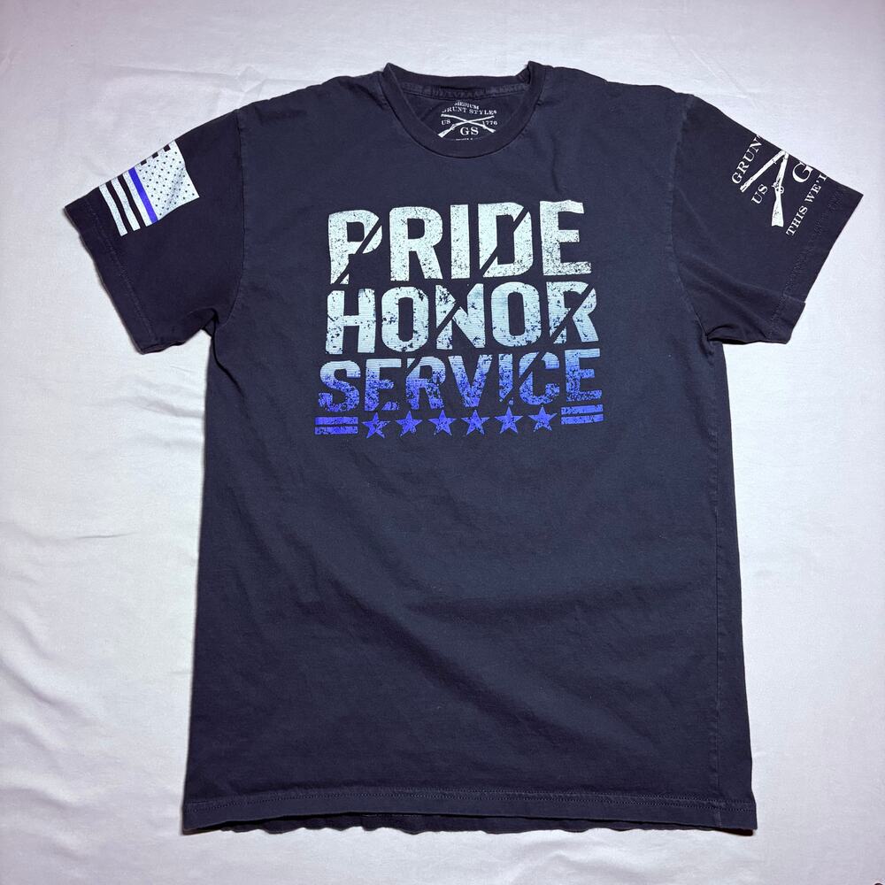 Grunt style pride navy blue tshirt